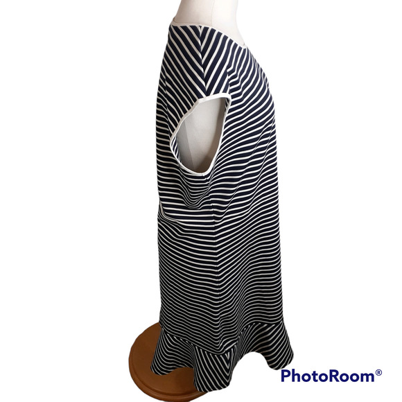 Draper James Striped Dress Nassau Navy Multi Size XL - Picture 6 of 12